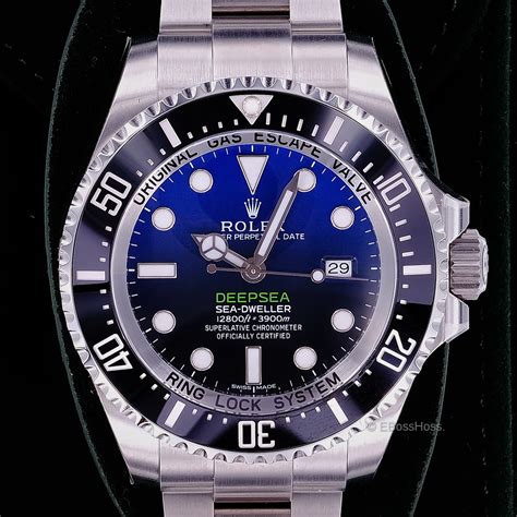 rolex dssd blue for sale|rolex 44mm deepsea 116660.